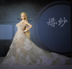 现货 1:6女兵人 服装配件 婚纱、礼服套装 包胶女素体